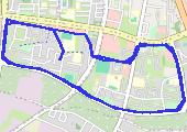 Trasa z dnia 2013-04-06 19:22 - mapa trasy gps - bieganie