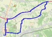 Fajna wycieczka na popoludnie - mapa trasy gps - rower trekkingowy