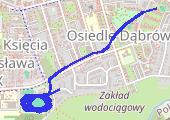 Bieżnia - mapa trasy gps - bieganie