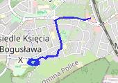 Bieżnia - mapa trasy gps - bieganie