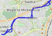 06.04.2013 - mapa trasy gps - rower górski