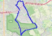 Bosch - las, warsztat - mapa trasy gps - rower miejski