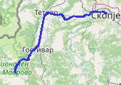 Mavrowo-Skopie_20150906 - mapa trasy gps - samochód