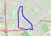 Bosch - Służew - mapa trasy gps - rower miejski