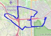 Bosch - Dawidy - mapa trasy gps - rower miejski