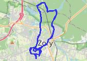 Trasa z dnia 2013-04-14 11:40 - mapa trasy gps - bieganie