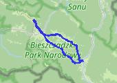 Połonina Caryńska i Wetlińska 2015-09-23 09:21 - mapa trasy gps - marsz