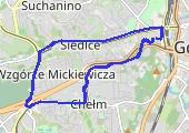 14.04.2013 - mapa trasy gps - rower górski