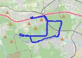Trasa z dnia 2015-10-14 11:08 - mapa trasy gps - rower górski