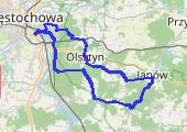 Jura Ukochana - mapa trasy gps - rower górski
