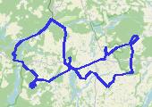 Trasa z dnia 2015-10-17 18:21 - mapa trasy gps - rower górski