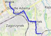 Trasa z dnia 2015-10-28 16:45 - mapa trasy gps - rower miejski