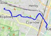 Trasa z dnia 2015-10-15 15:31 - mapa trasy gps - rower miejski
