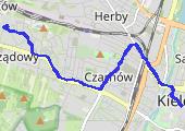 Trasa z dnia 2015-10-15 10:04 - mapa trasy gps - rower miejski