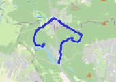 Puszcza Wkrzańska - mapa trasy gps - spacer