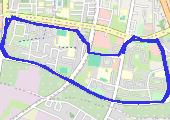 Trasa z dnia 2013-04-19 19:19 - mapa trasy gps - bieganie