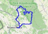Dookoła Nowej Rudy - mapa trasy gps - rower górski