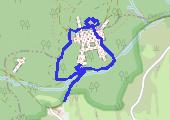 Twierdza Osówka - mapa trasy gps - wędrówka