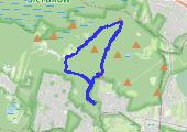 Laski-Sieraków - mapa trasy gps - marsz