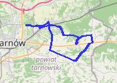 Tarnów, Pogórska Wola (miejsce stracenia Heleny Marusarz), Szynwałd, Ładna - mapa trasy gps - rower trekkingowy