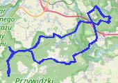 H45 pierwsza pętla TP100 - mapa trasy gps - marsz