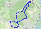 Police-->Bezrzecze-->Police - mapa trasy gps - rower górski