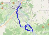 13,05 km. Gorlice-_okietka-S_kowa przez Siary i spowrotem do Gorlic - mapa trasy gps - bieganie