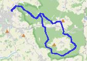 Trasa z dnia 2015-12-25 14:34 - mapa trasy gps - rower górski