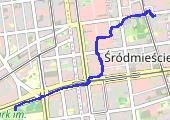 Trasa z dnia 2012-03-12 21:25 - mapa trasy gps - rower trekkingowy