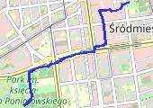 Trasa z dnia 2012-03-13 14:40 - mapa trasy gps - rower trekkingowy
