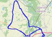 Trasa z dnia 2013-04-25 19:04 - mapa trasy gps - rower trekkingowy