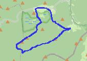 Lurdská jeskiné, Koberštejn i Kazalelny z Rejvízu  - mapa trasy gps - marsz