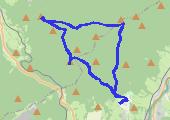 Góry Rychlebskie: Medvědi kámen, Brankopy  i stoki Sokoli Vrchu  - mapa trasy gps - marsz
