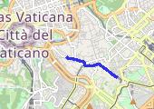 Roma - mapa trasy gps - spacer