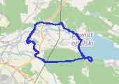 Luboszyce - jeziora turawskie - mapa trasy gps - rower górski