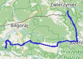 Trasa z dnia 2016-03-20 09:11 - mapa trasy gps - rower szosowy