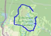 Wokół Świdwia - mapa trasy gps - wędrówka