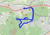 Trasa z dnia 2016-03-29 16:31 - mapa trasy gps - rower górski