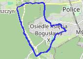 Wokół Polic - mapa trasy gps - spacer