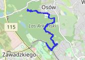 Geocaching po Lasku Arkońskim - mapa trasy gps - spacer