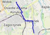 Trasa z dnia 2016-04-01 17:41 - mapa trasy gps - rower miejski