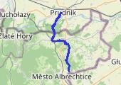 Prudnik - Hraničny vrch - Prudnik - mapa trasy gps - marsz