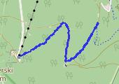 Zejście z schroniska na stogu izerskim - mapa trasy gps - spacer