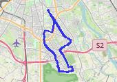 Wilanów - mapa trasy gps - rower miejski