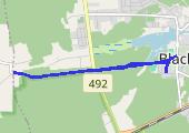 Wieczorny jogging - mapa trasy gps - bieganie