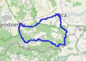 Jurajski spacer - mapa trasy gps - wędrówka