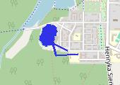 Wieczorny jogging - mapa trasy gps - bieganie