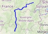 25.03.16 Francja  - mapa trasy gps - motocykl